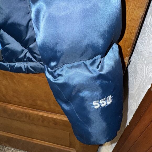 North Face Puffer Jacket Women Medium Blue 550 Down Fill Packable Lightweight - Picture 5 of 14